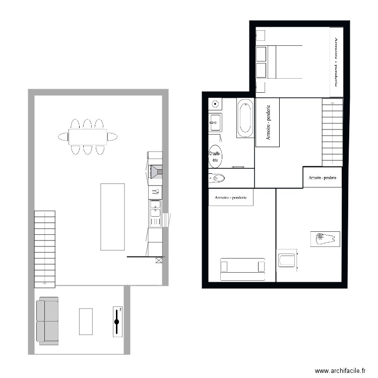 maison 1. Plan de 0 pièce et 0 m2