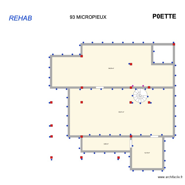 POETTE 55 PRISKA. Plan de 0 pièce et 0 m2