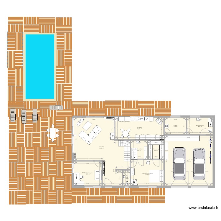 Maison 3 willy 2 Exter. Plan de 10 pièces et 176 m2