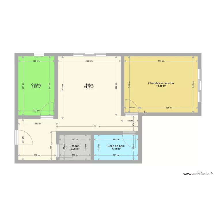Rte de Villars 26 version 2. Plan de 