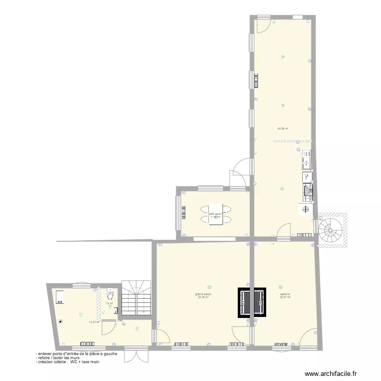 RDC Bouvignes DT. Plan de 