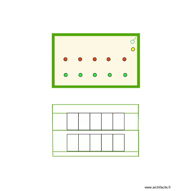 cr&egrave;ches. Plan de 