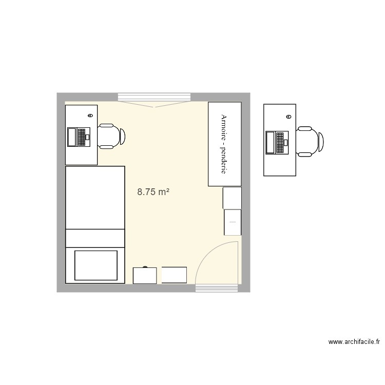 Chambre C. Plan de 0 pièce et 0 m2