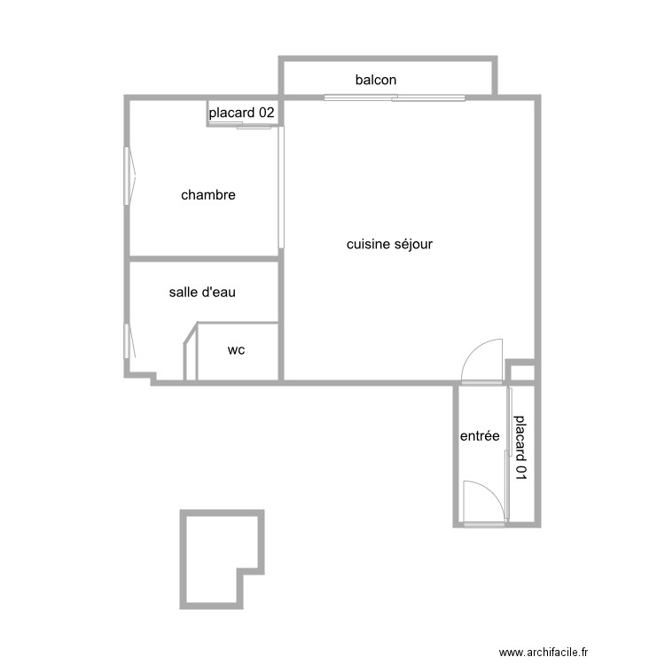 morand. Plan de 0 pièce et 0 m2