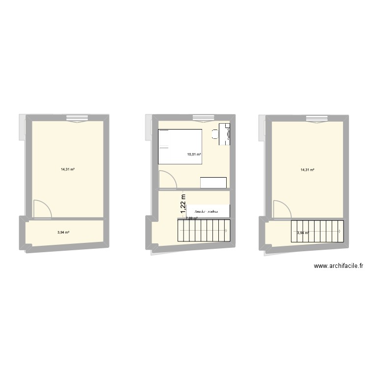 Bernard logement 2. Plan de 14 pièces et 148 m2