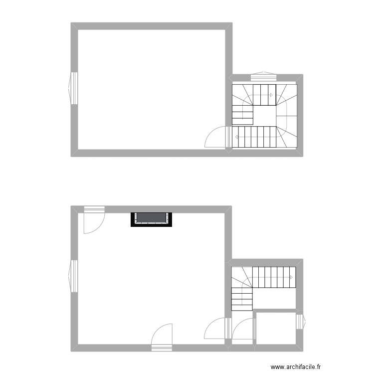 BARBIN MAISON GARDIEN. Plan de 5 pièces et 68 m2