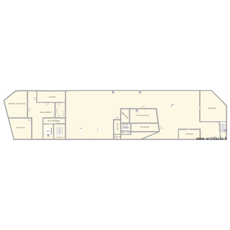 Plan Caméra Sous Sol 2 MAJ. Plan de 15 pièces et 927 m2