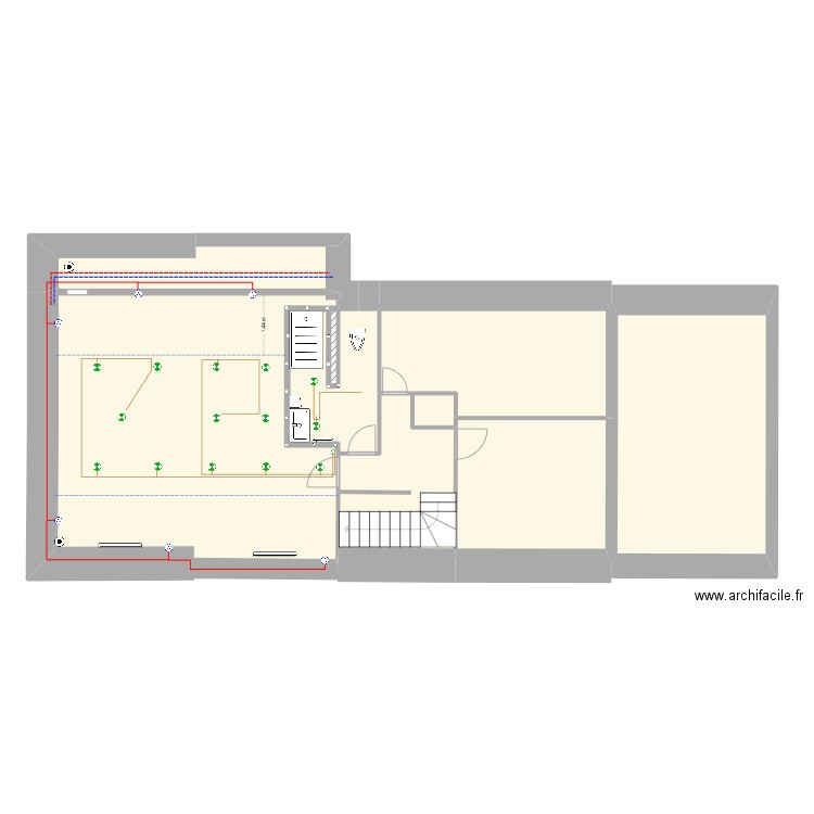 etage corrigé 2. Plan de 9 pièces et 104 m2