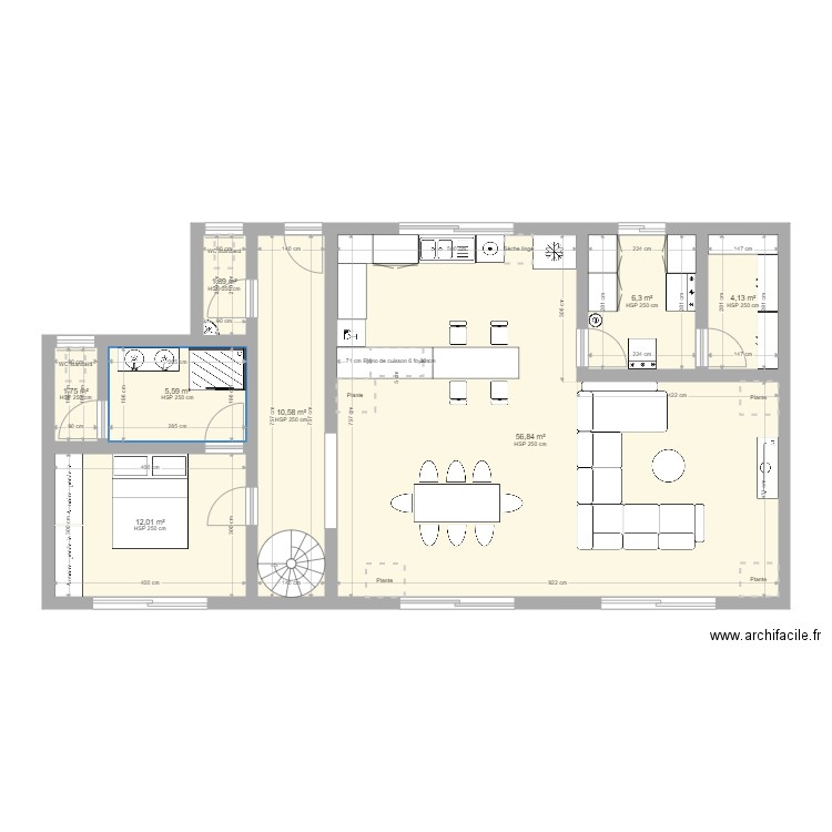 PLAN MAISON 2025/2. Plan de 15 pièces et 181 m2