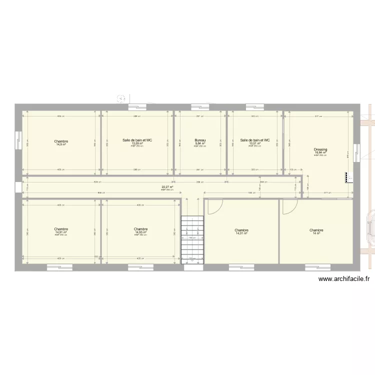 150m2 Double plein pied. Plan de 