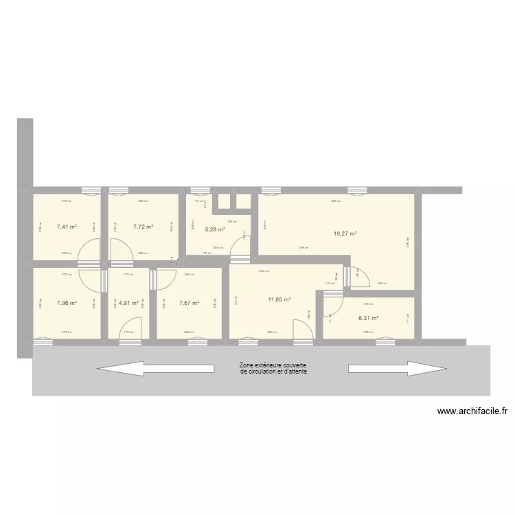 B&acirc;timent H&ocirc;pital district Gihofi . Plan de 