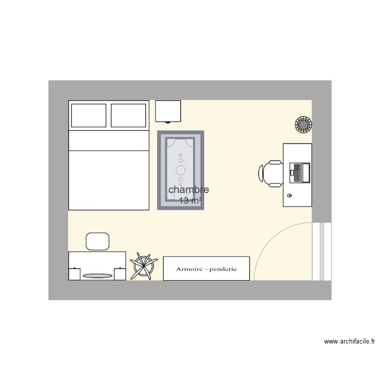 future bedroom. Plan de 0 pièce et 0 m2