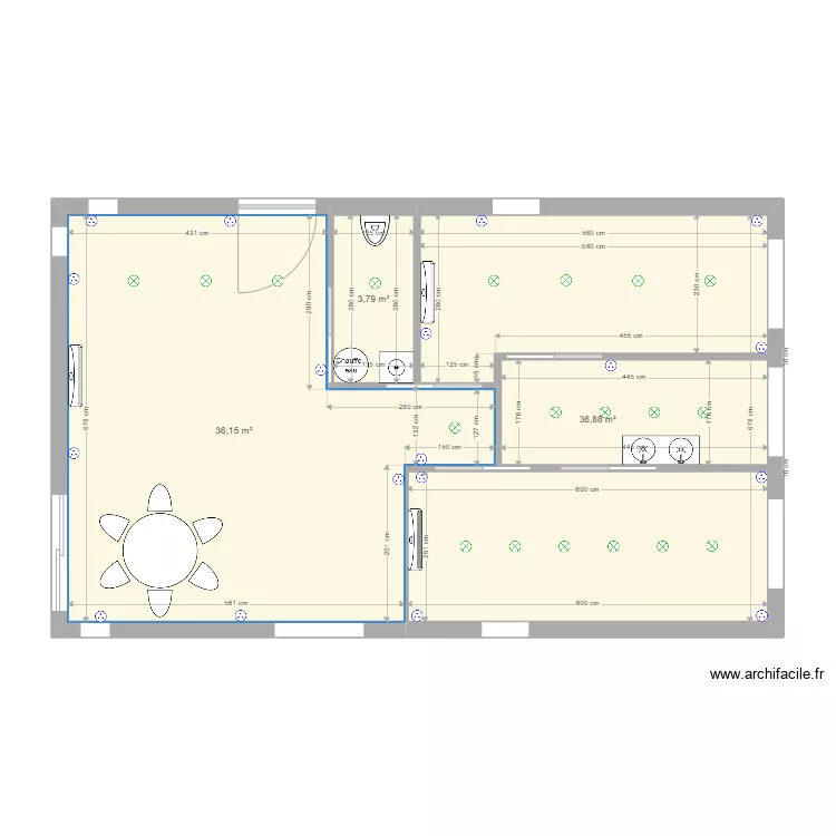 plan container r+1. Plan de 