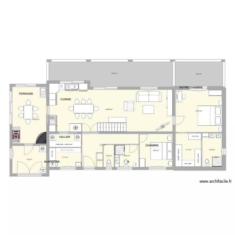 LA ROQUE SB VIDE. Plan de 