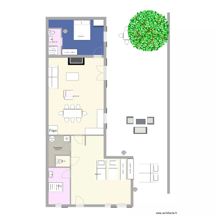 Yeu U miroir. Plan de 