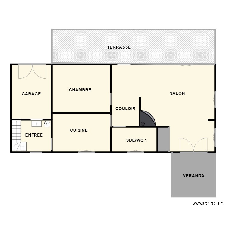  DOUSSIN RDC. Plan de 0 pièce et 0 m2