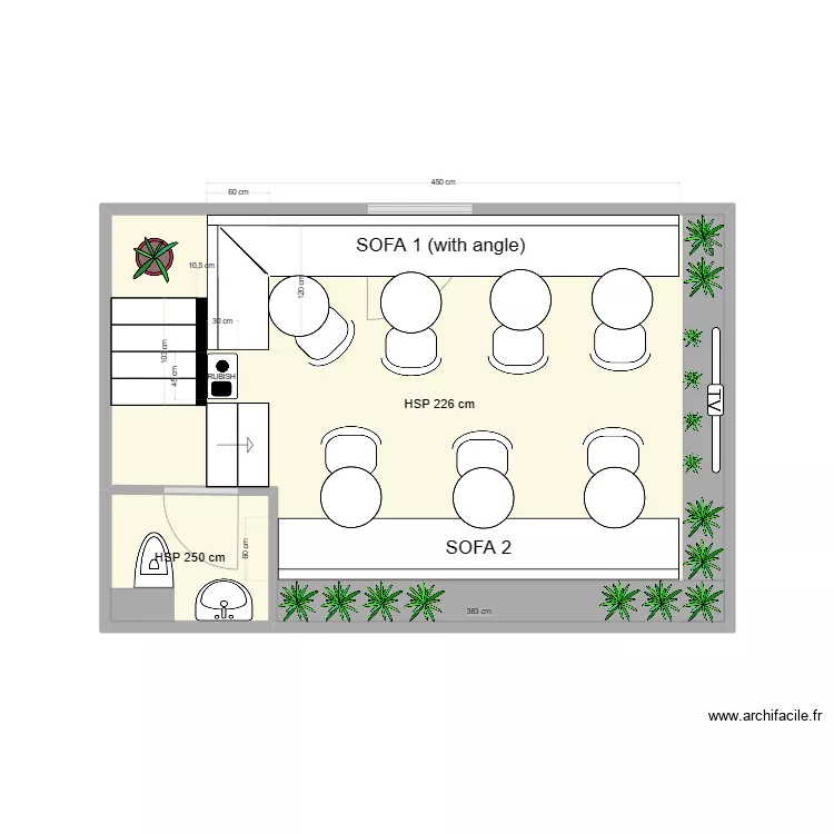 BBT TIME SALON DE THE. Plan de 