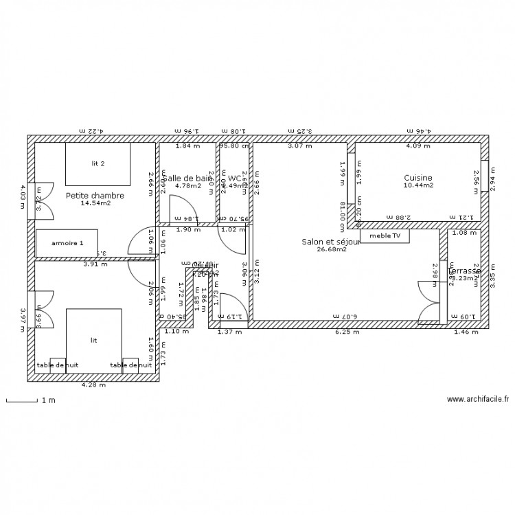 plan appartement feng shui