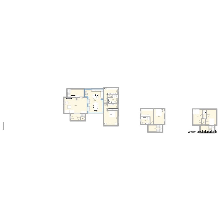 MAison archi. Plan de 18 pièces et 210 m2