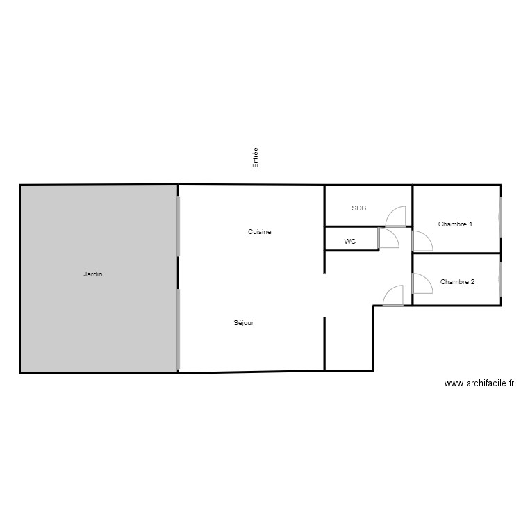 PLAN 2 BEN. Plan de 5 pièces et 204 m2