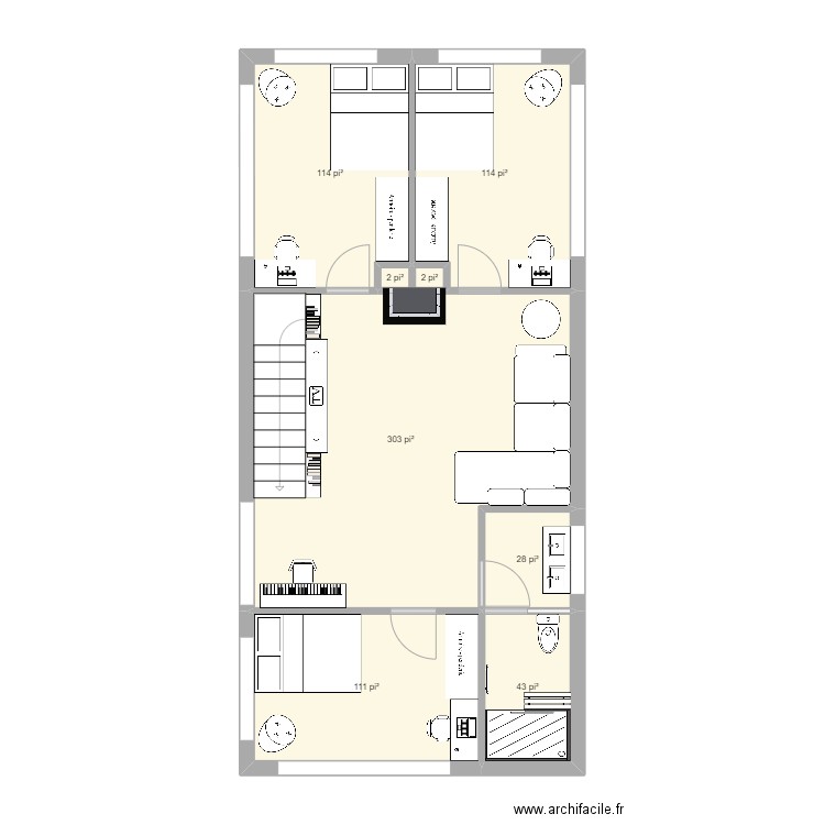 Maison - Outaouais 2e étage. Plan de 0 pièce et 0 m2