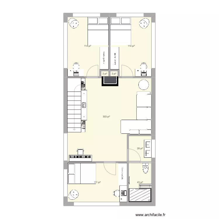 Maison - Outaouais 2e étage. Plan de Maison - Outaouais 2e étage. Plan de