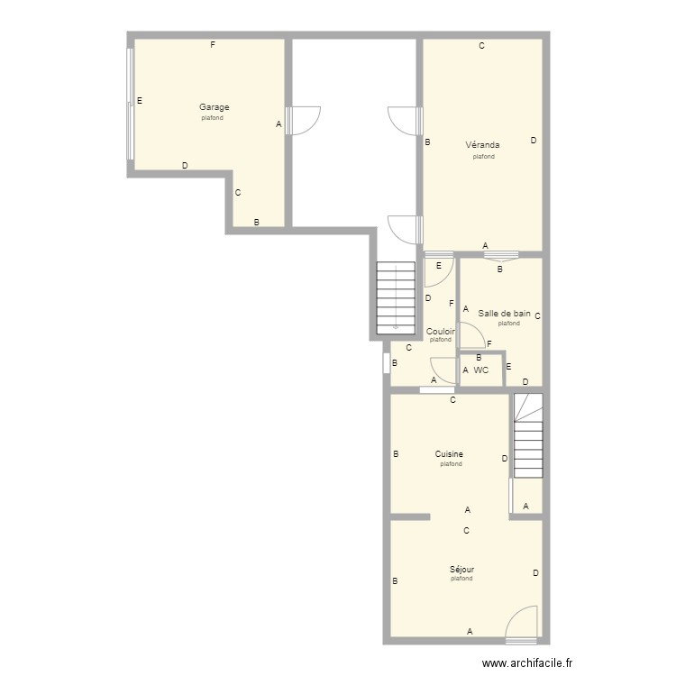 courard rdc. Plan de 0 pièce et 0 m2