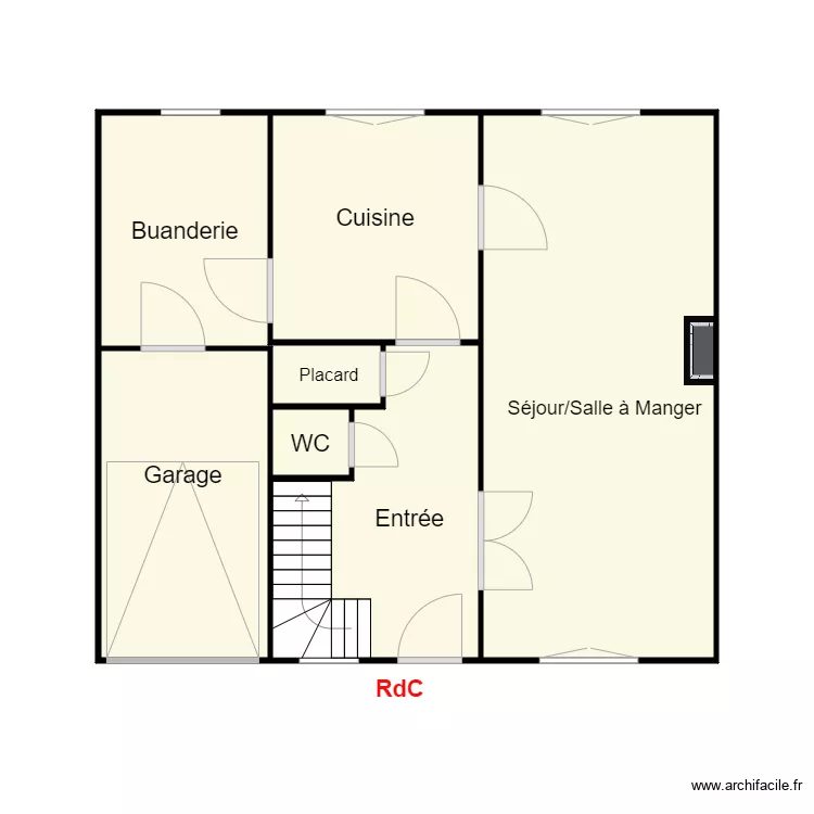 MONNIER GEVEZE. Plan de 