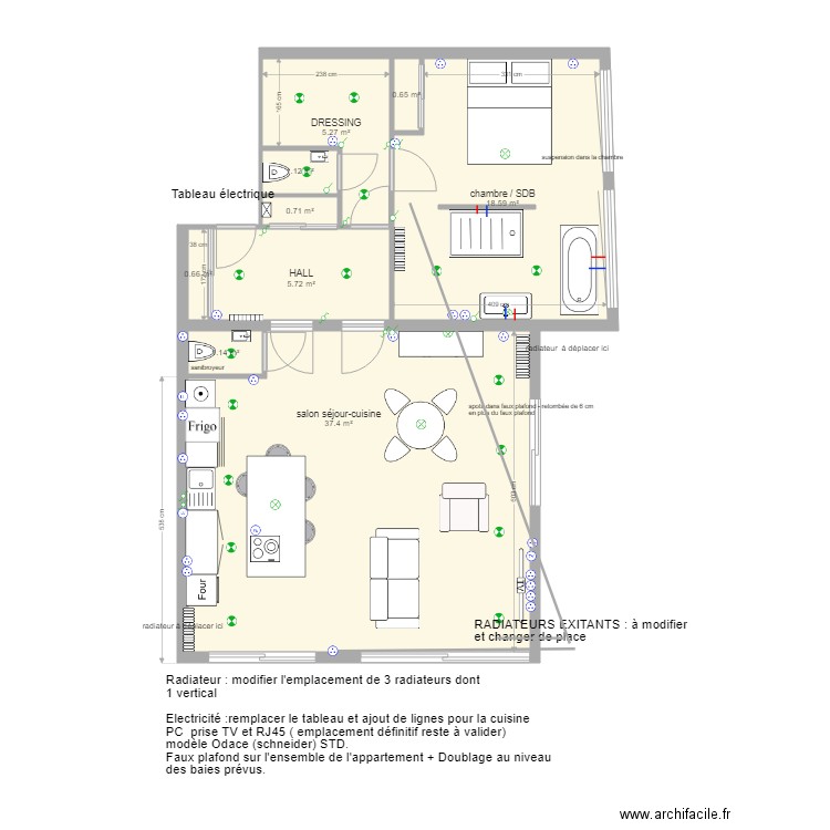 projet LE ROCH 1. Plan de 0 pièce et 0 m2