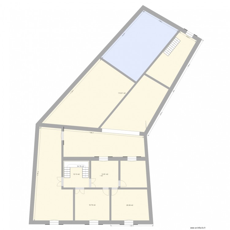 MASQUE DE DEPART 2 EM ETAGE existant 1. Plan de 0 pièce et 0 m2