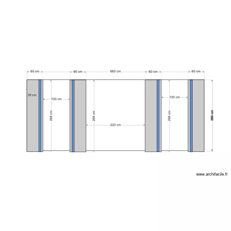 SALON  CONFIG10 60CM. Plan de 
