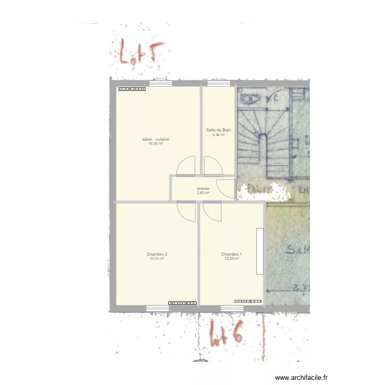 Appart Clamart. Plan de 