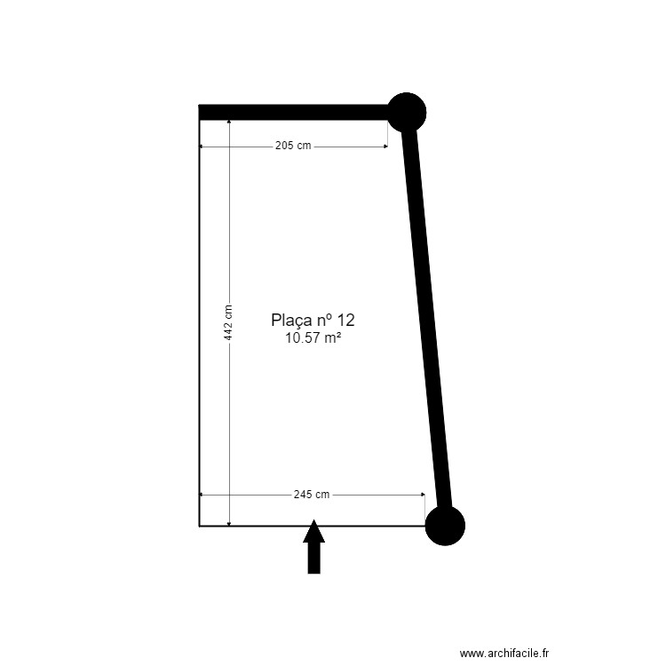 ED. CASA MOYNAT. LA MASSANA. Plan de 2 pièces et 25 m2