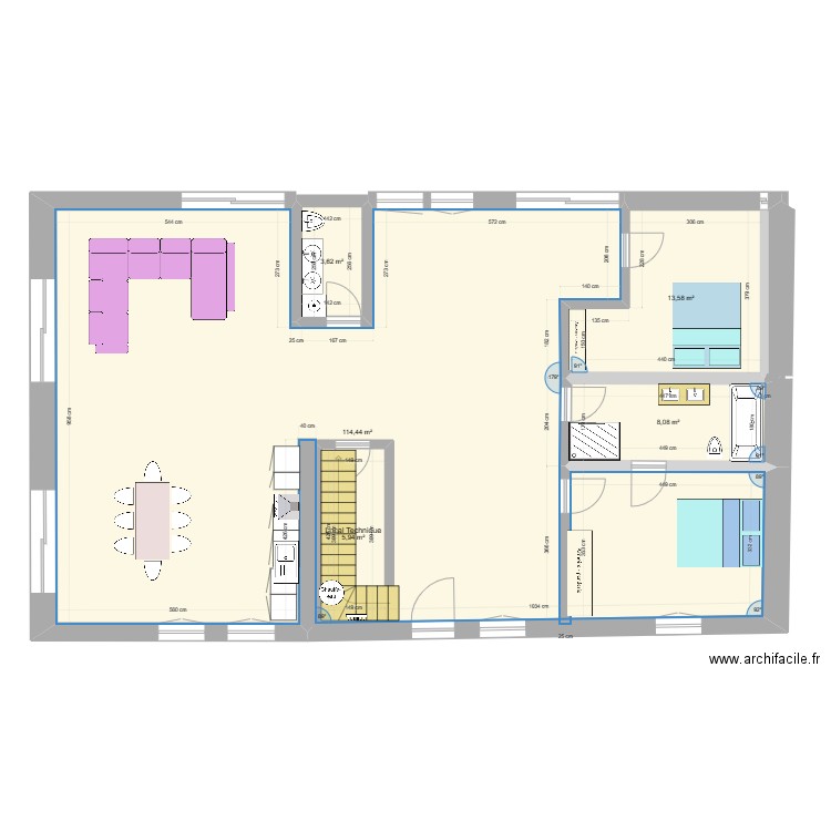 Maison Ecuelles Version 09092023. Plan de 11 pièces et 284 m2