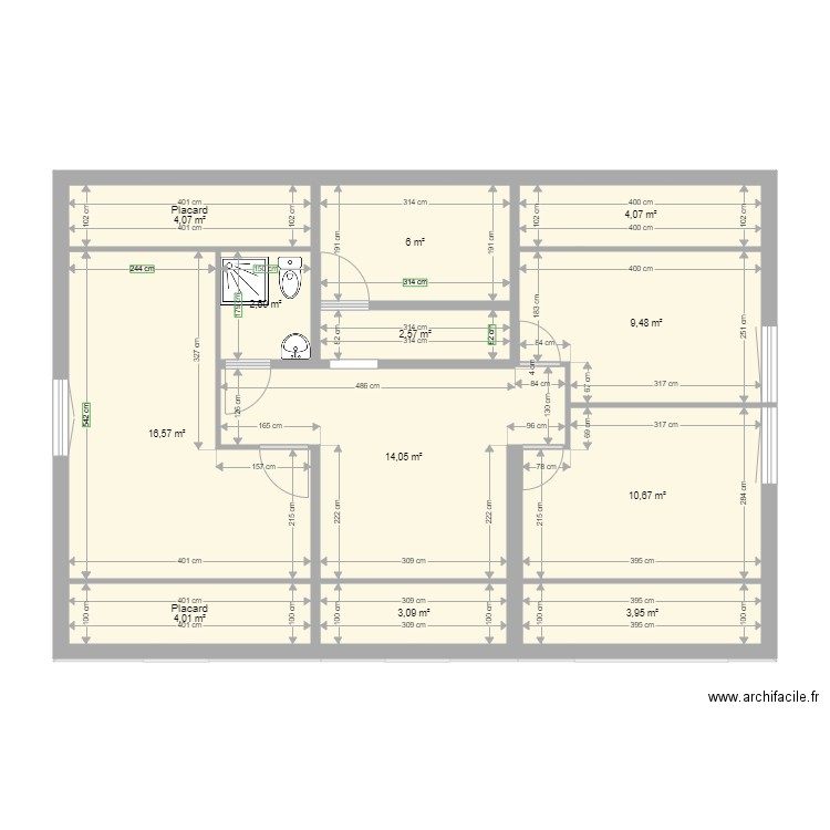 Maison Méré étage bis. Plan de 0 pièce et 0 m2