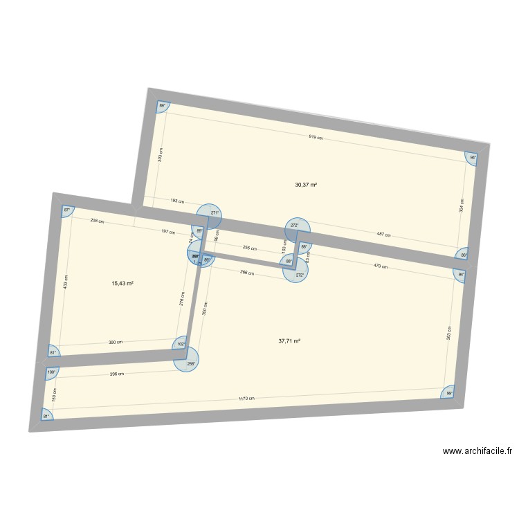 Lombard v6. Plan de 7 pièces et 168 m2