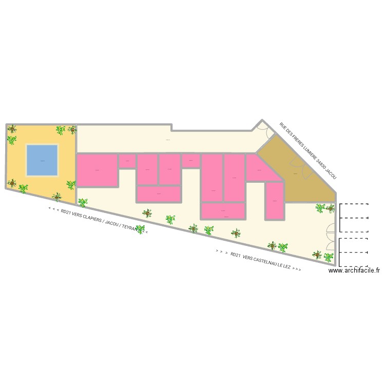 AK99 APPART MV 030823RDC. Plan de 15 pièces et 919 m2