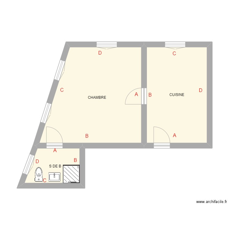 MARSAUDON PREMIER GAUCHE. Plan de 0 pièce et 0 m2