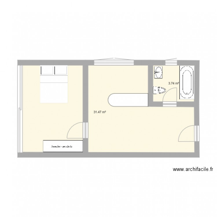 Portet Lot1bis. Plan de 0 pièce et 0 m2