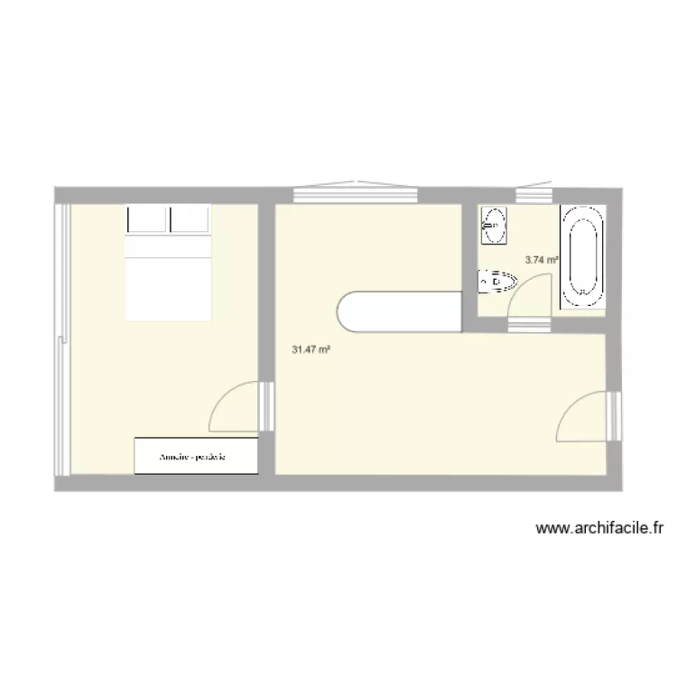Portet Lot1bis. Plan de 