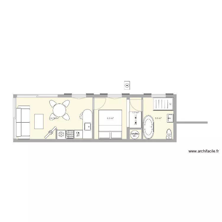 Extension nord alternative 2. Plan de 