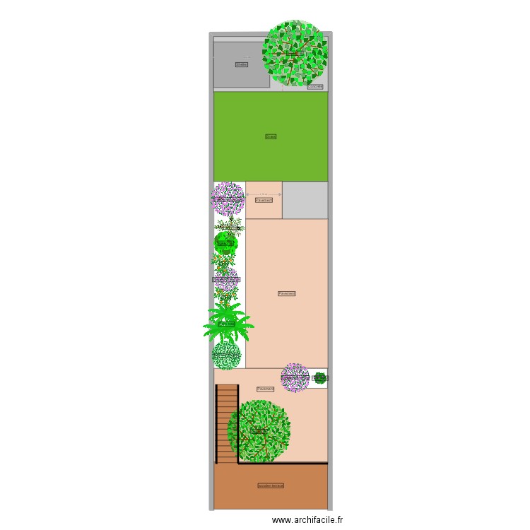 Garden current. Plan de 0 pièce et 0 m2