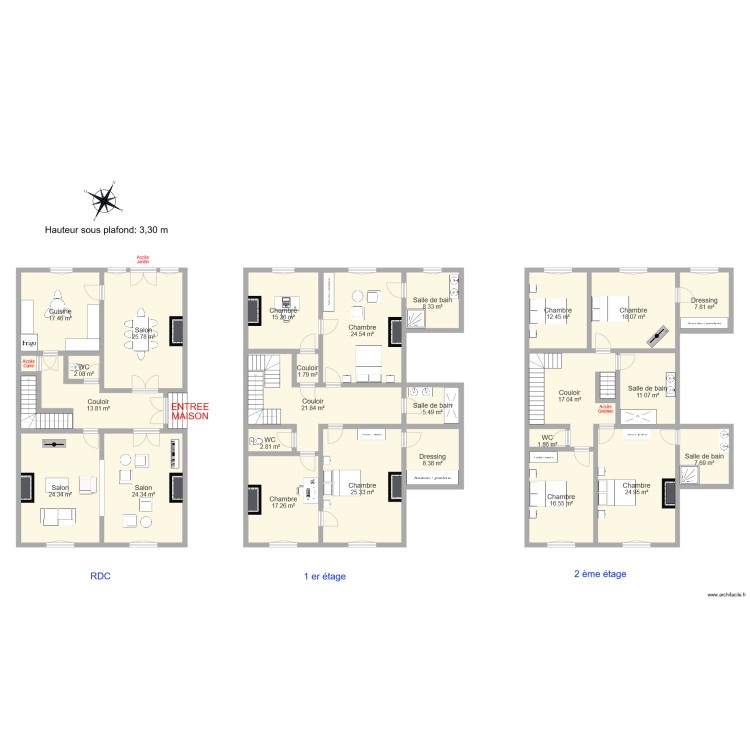 DELACOURT. Plan de 0 pièce et 0 m2