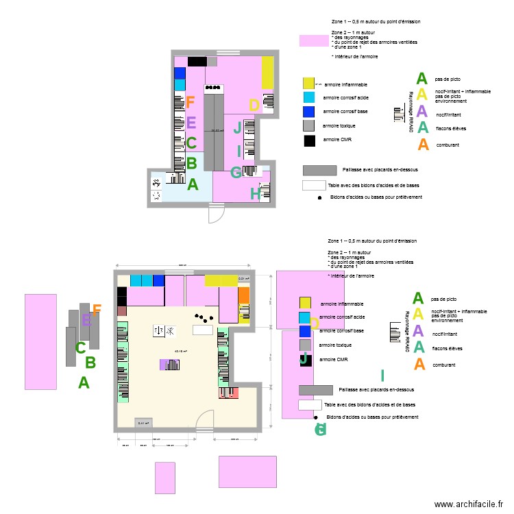 Reagencement de la  P218 . Plan de 0 pièce et 0 m2