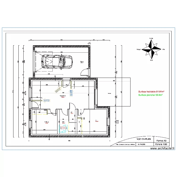 Plan int&eacute;rieur du 20-05-2023. Plan de 