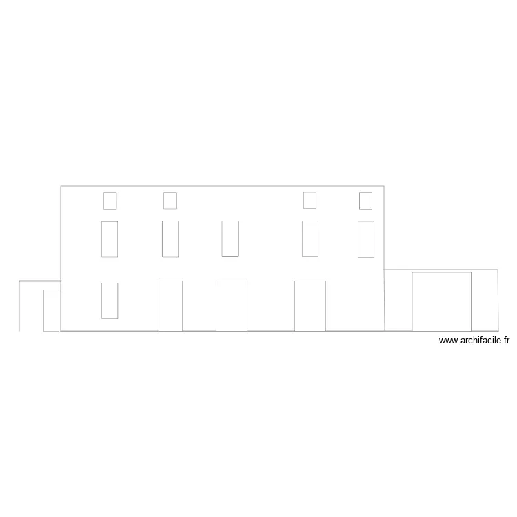 plan de fa&ccedil;ade. Plan de 