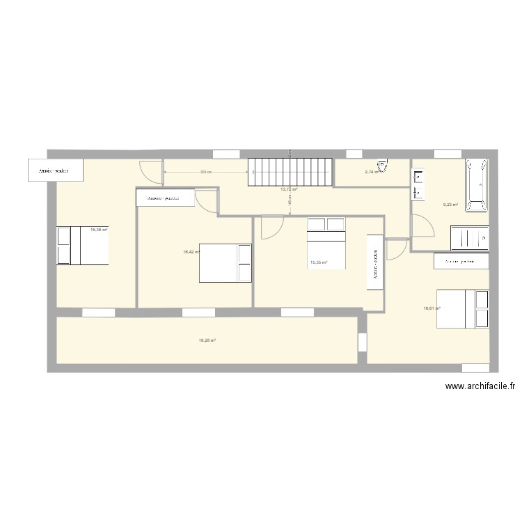 martinez m etage. Plan de 0 pièce et 0 m2