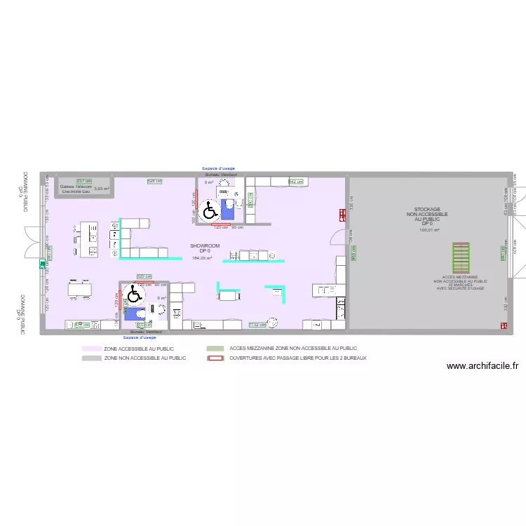 COMERA CUISINES APRES TRAVAUX. Plan de 