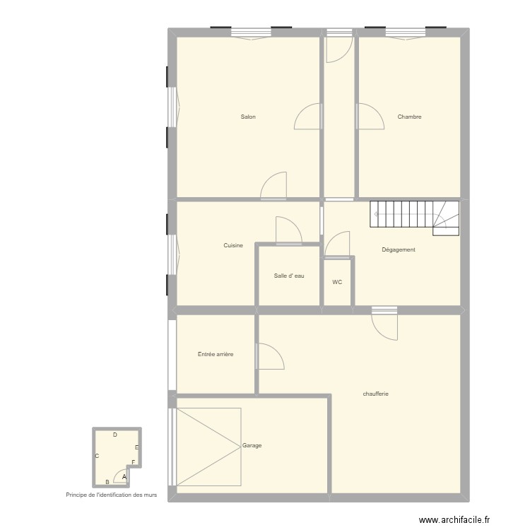 Croquis DEMUTH Rch. Plan de 11 pièces et 120 m2