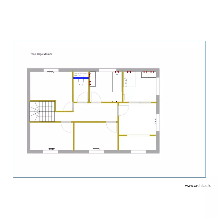 Radiateurs étage Carle Bruges. Plan de Radiateurs étage Carle Bruges. Plan de